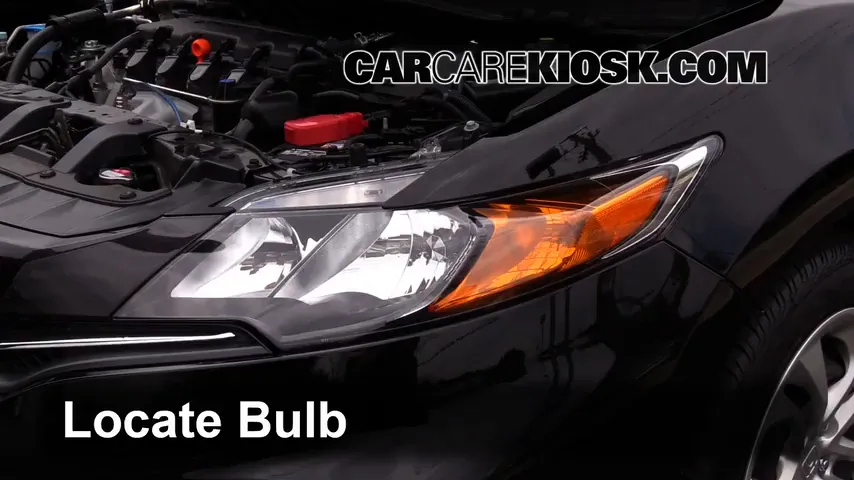 2015 Honda Civic LX 1.8L 4 Cyl. Coupe Lights Headlight (replace bulb)